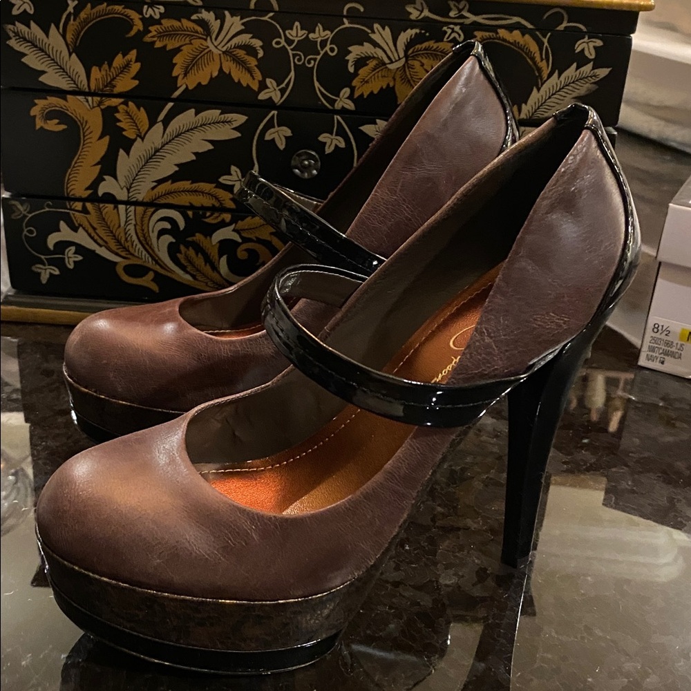 Jessica Simpson Black Suede Heels